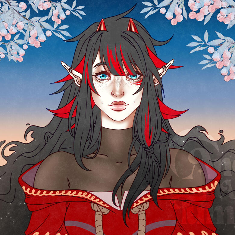 MitsuKeziahColoured-Sketch